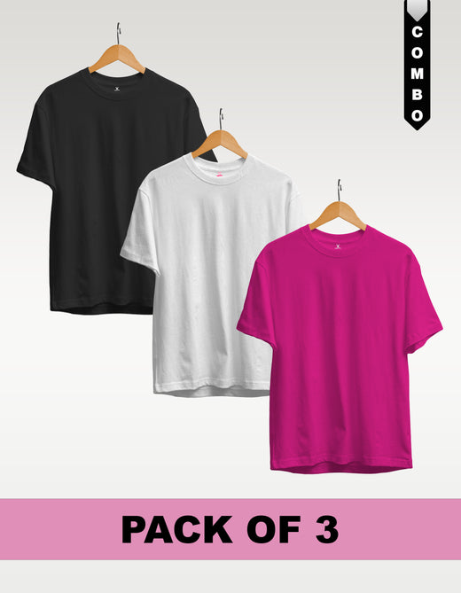 Regular T-Shirt Combo Pack of 3 - Black