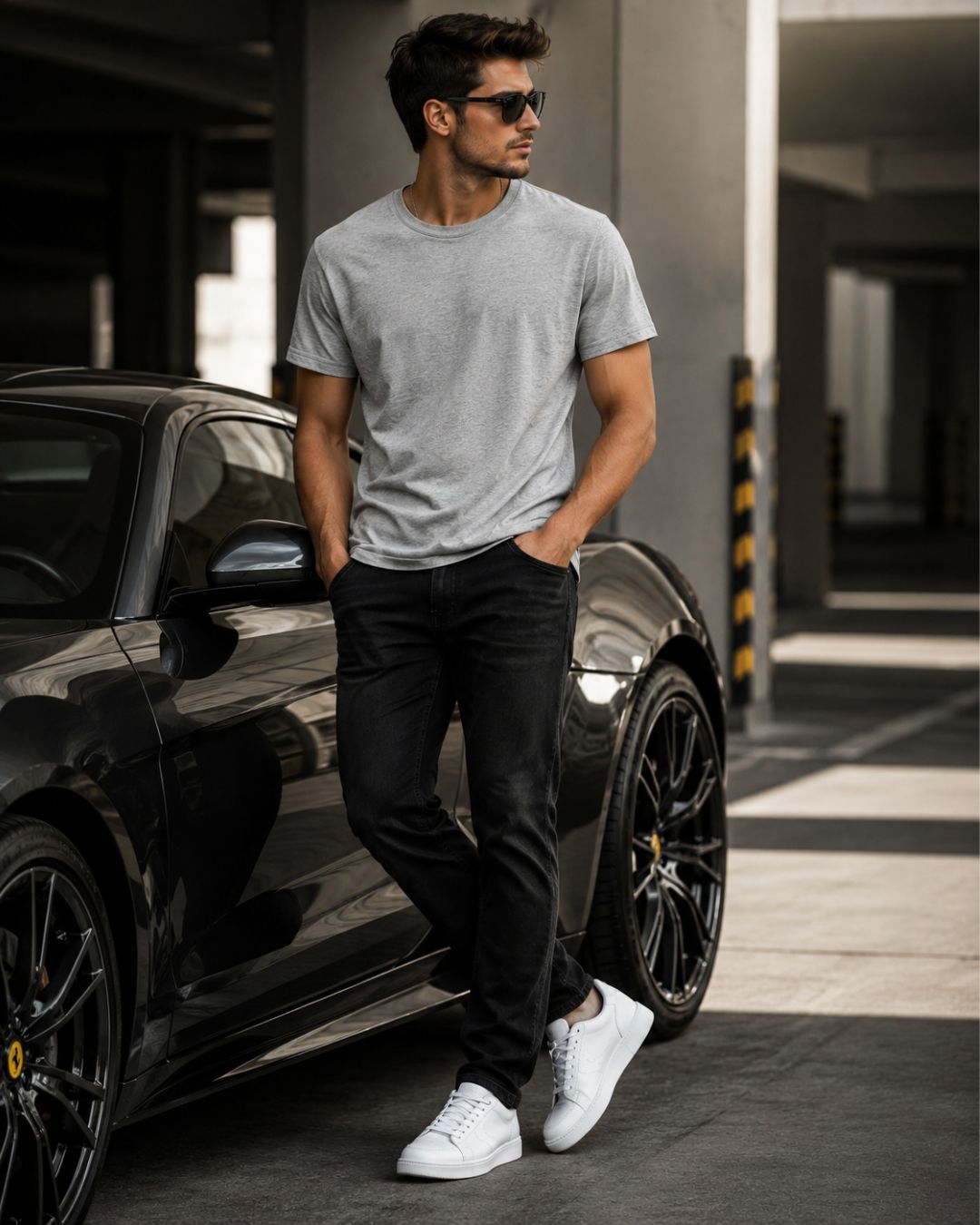 Grey Melange Tshirt