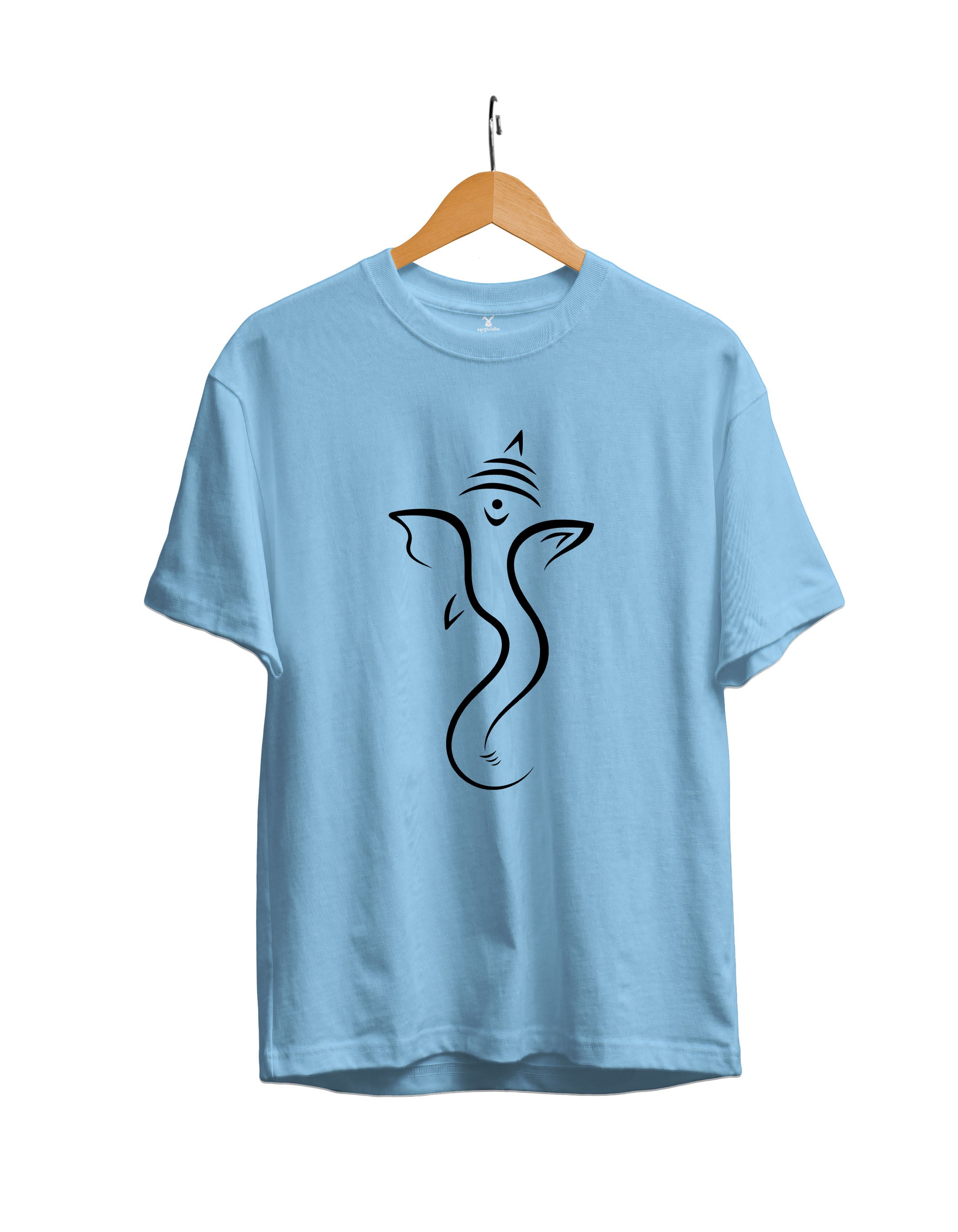 Ganesha Minimalistic : Unisex Regular Half Sleeved T-Shirt