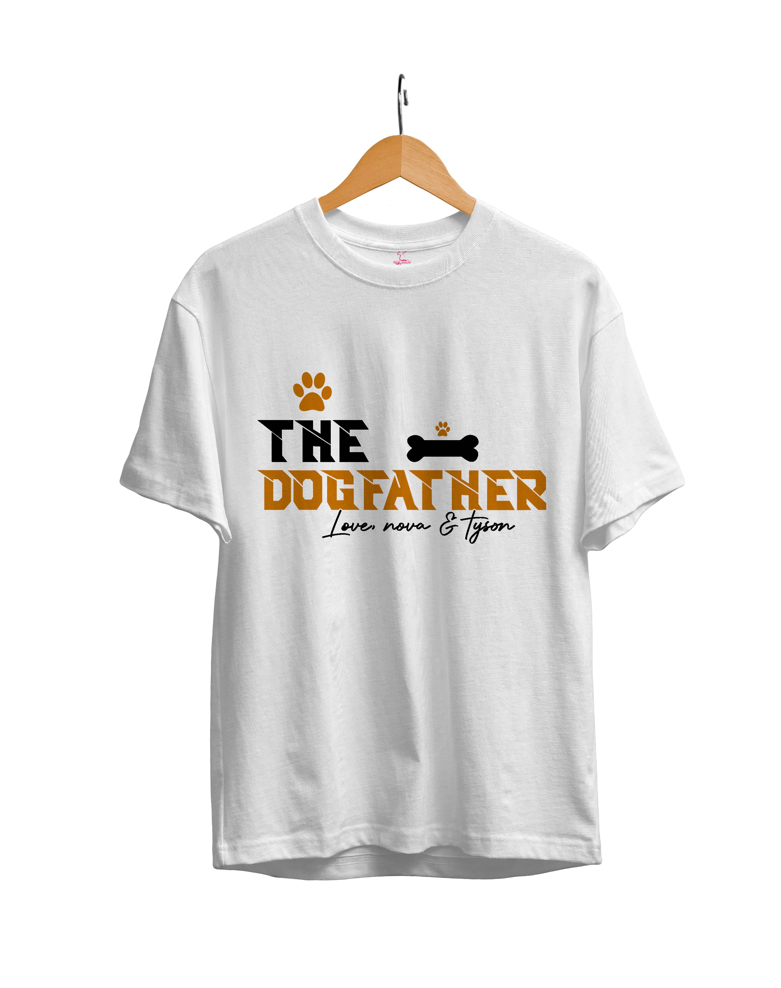 The Dog father: Men's Regular Fit Half Sleeved T-shirt