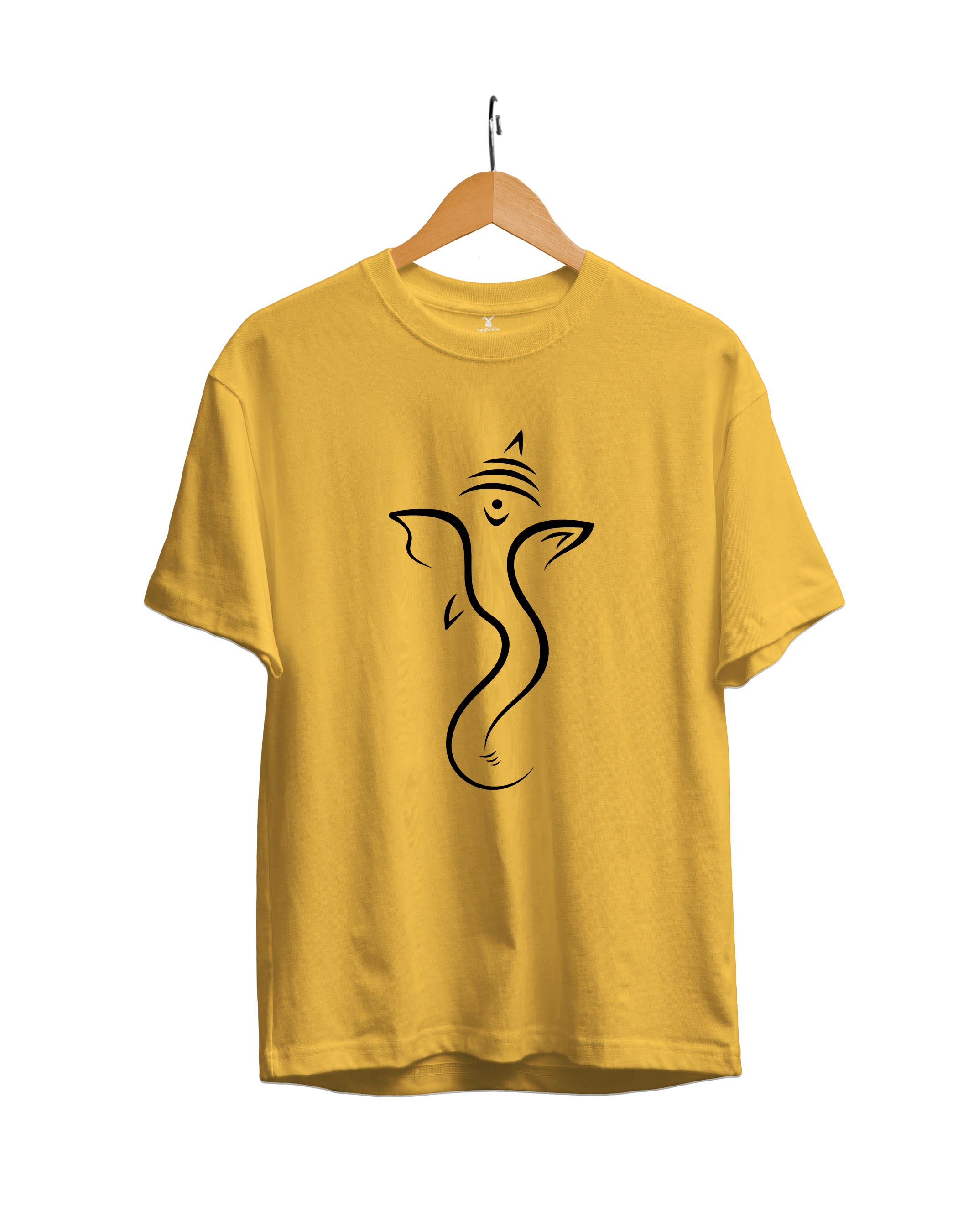 Ganesha Minimalistic : Unisex Regular Half Sleeved T-Shirt