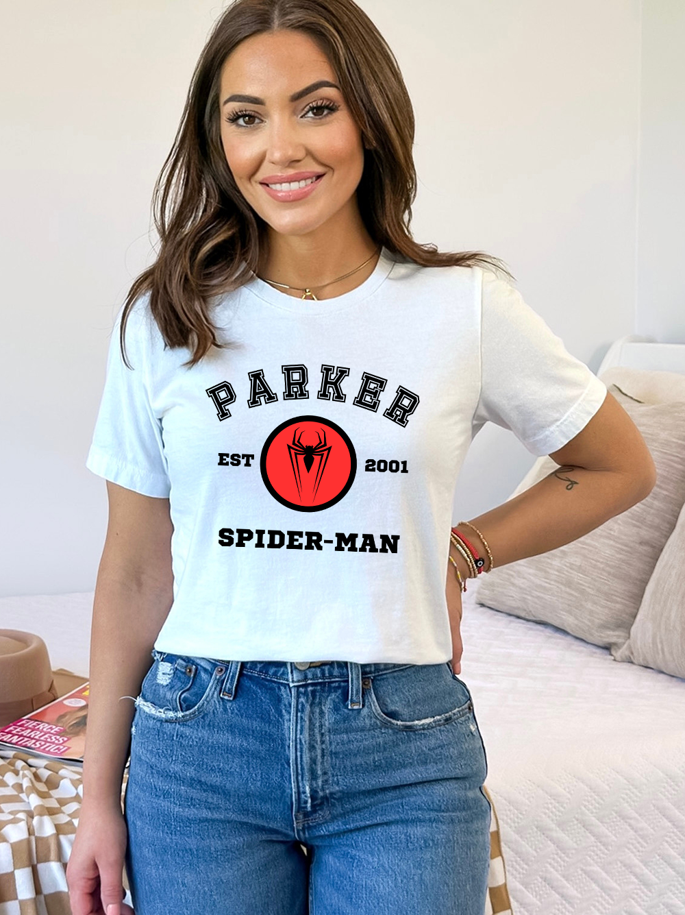 Spiderman: Women Regular Fit Half Sleeved T-shirt