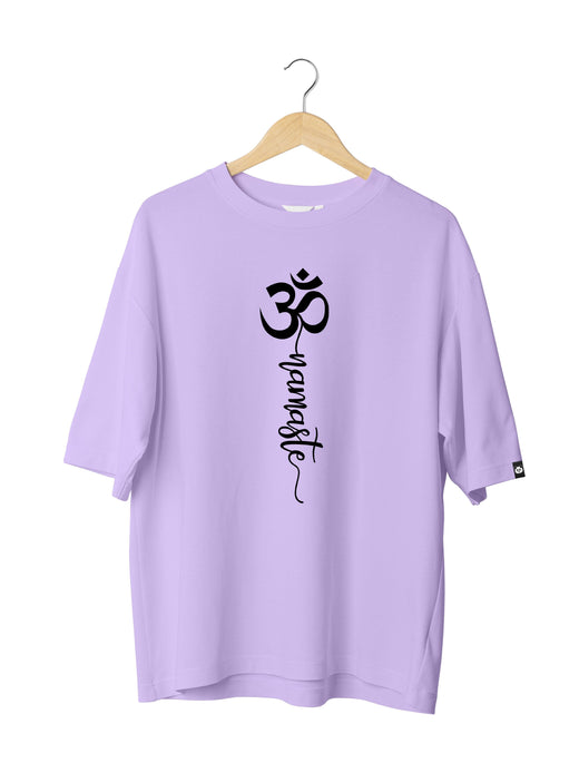 OM Namaste : Unisex Oversized Half Sleeved T-shirt