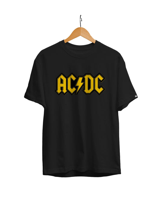 AC DC : Unisex Regular Fit Half Sleeved T-shirt