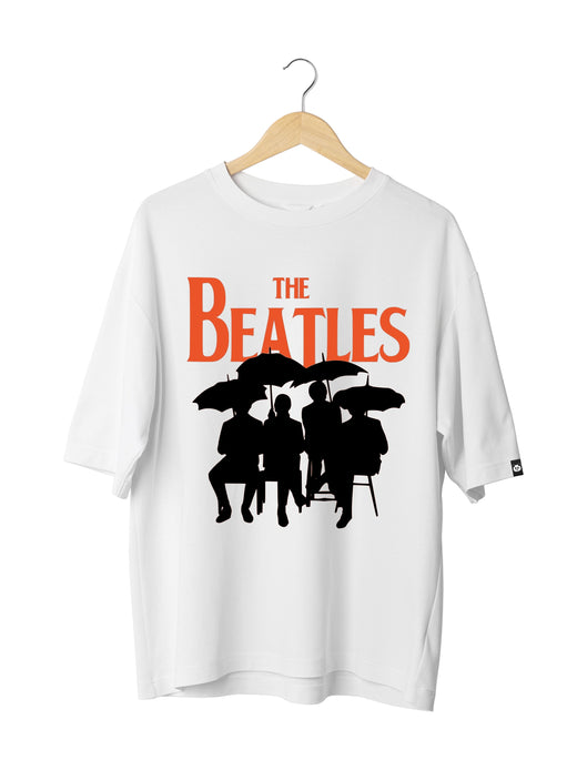 The Beatles : Rock Band Unisex Oversized Half Sleeved T-shirt