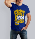 The Simpsons - Eat My Shorts : Men Royal Blue Regular Fit Half Sleeved T-shirt