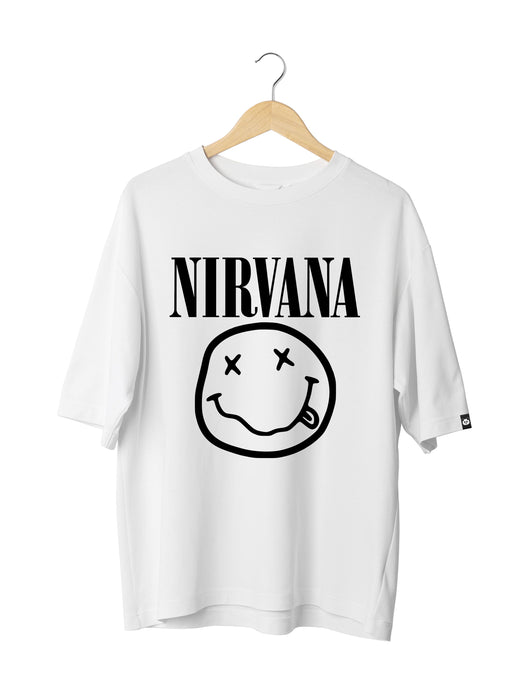 NIRVANA : Unisex Oversized Half Sleeved T-shirt