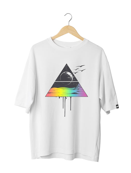 Pink Floyd Rock Band : Unisex Oversized Half Sleeved T-shirt
