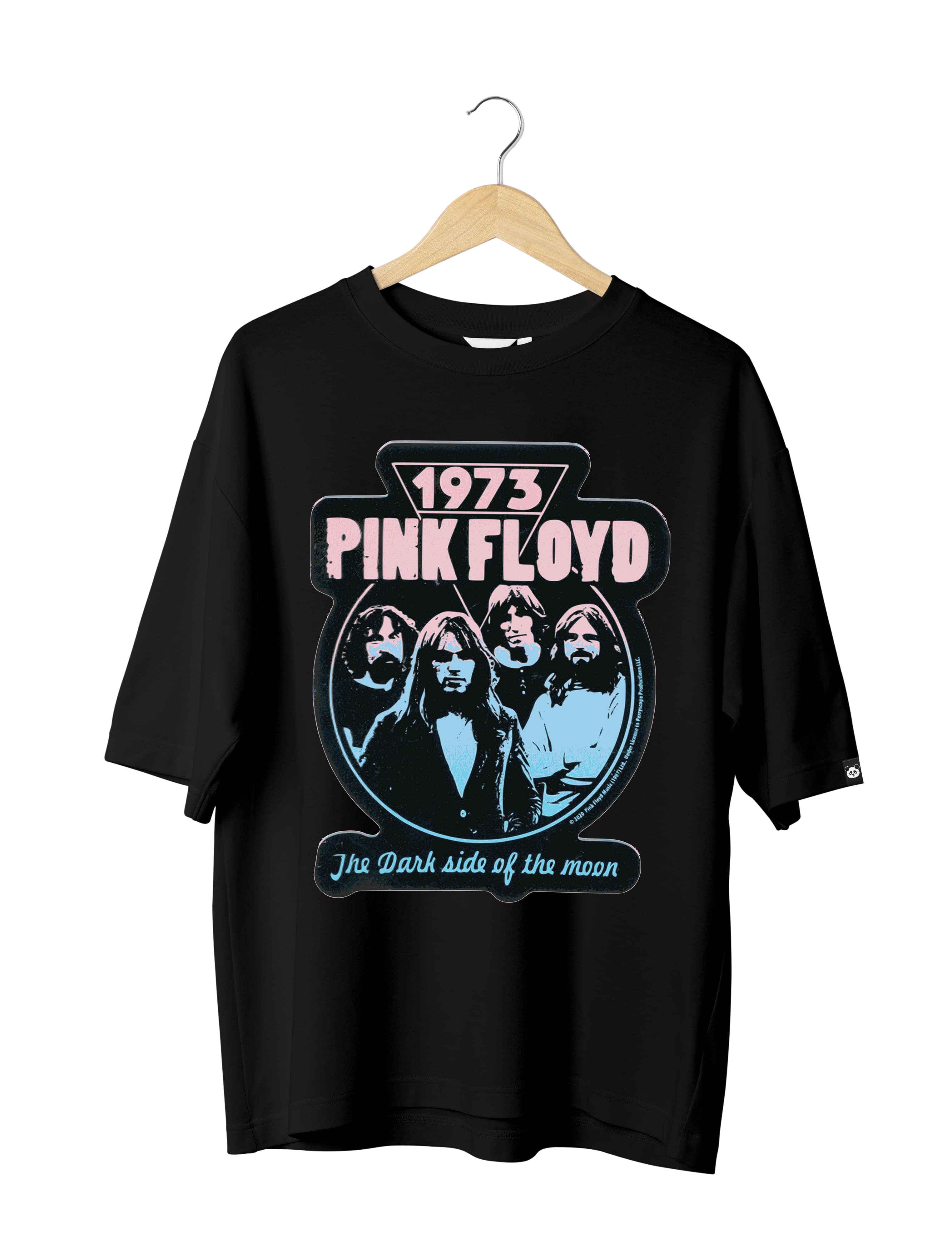 Pink Floyd Rock Band Unisex Oversized Half Sleeved T-shirt