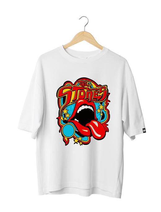 The Rolling Stones : Unisex Oversized Half Sleeved T-shirt