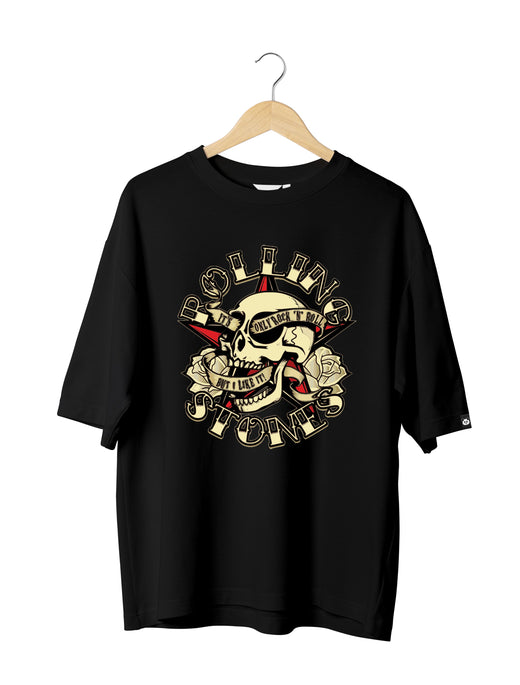 The Rolling Stones : Unisex Oversized Half Sleeved T-shirt