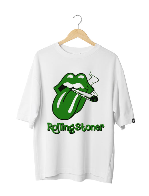 Rolling Stoner: Unisex Oversized Half Sleeved T-shirt