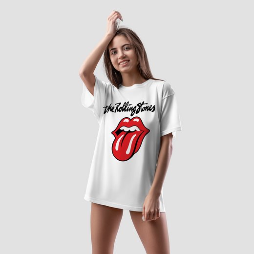 The Rolling Stones: Unisex Oversized Half Sleeved T-shirt