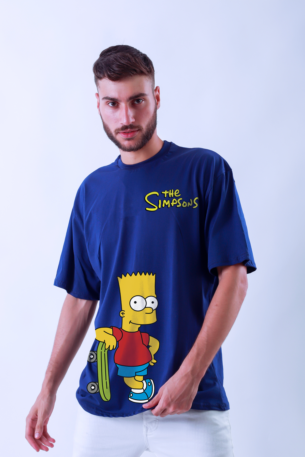 The Simpsons : Women Mustard Yellow Regular Fit Half Sleeved T-shirt