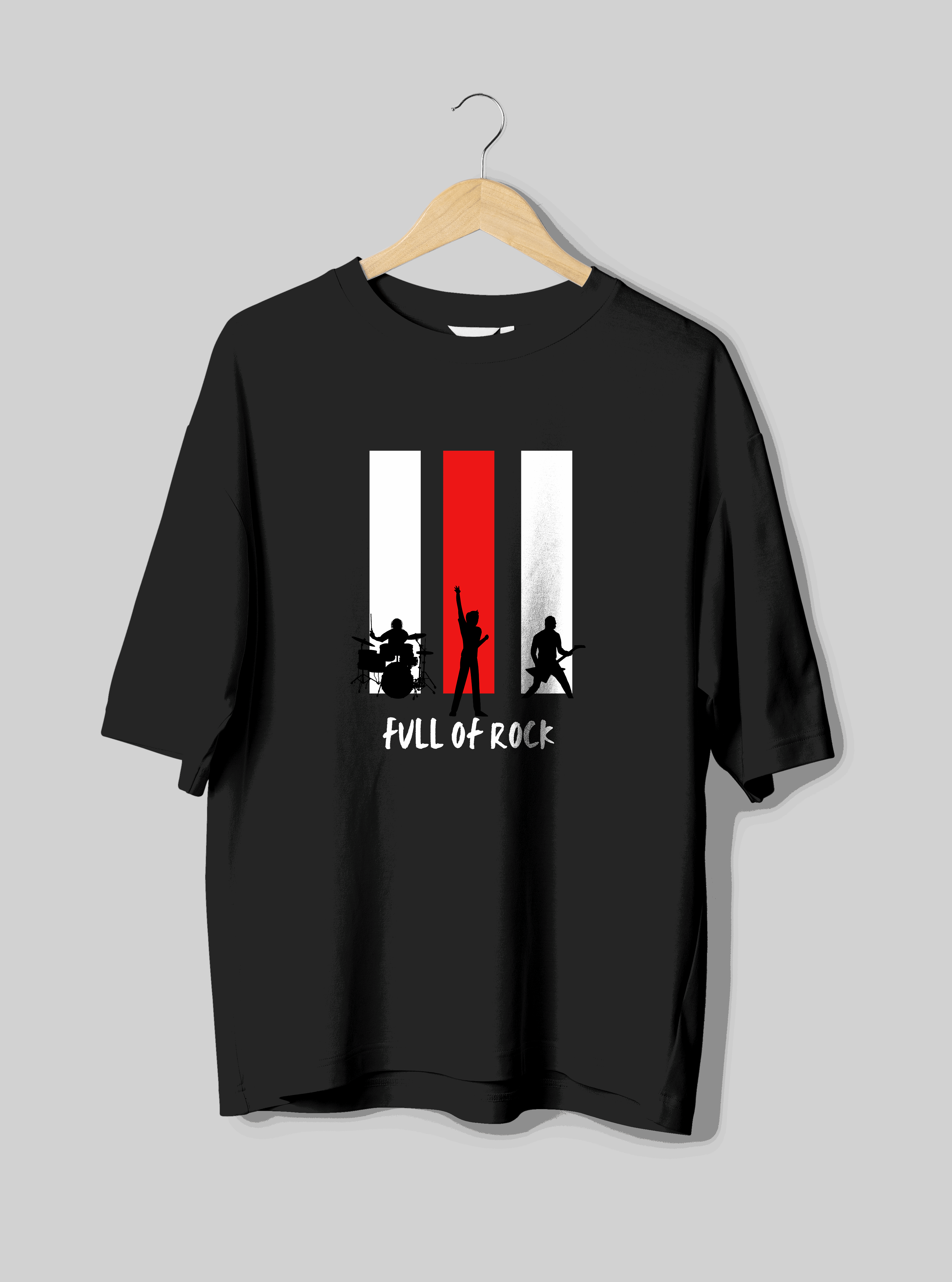 Rock Band : Unisex Oversized Half Sleeved T-shirt