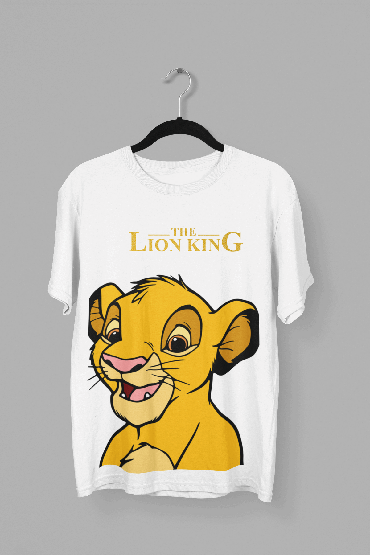 The Lion King: Women White Slim-Fit Half Sleeved T-shirt - Giant Panda Store