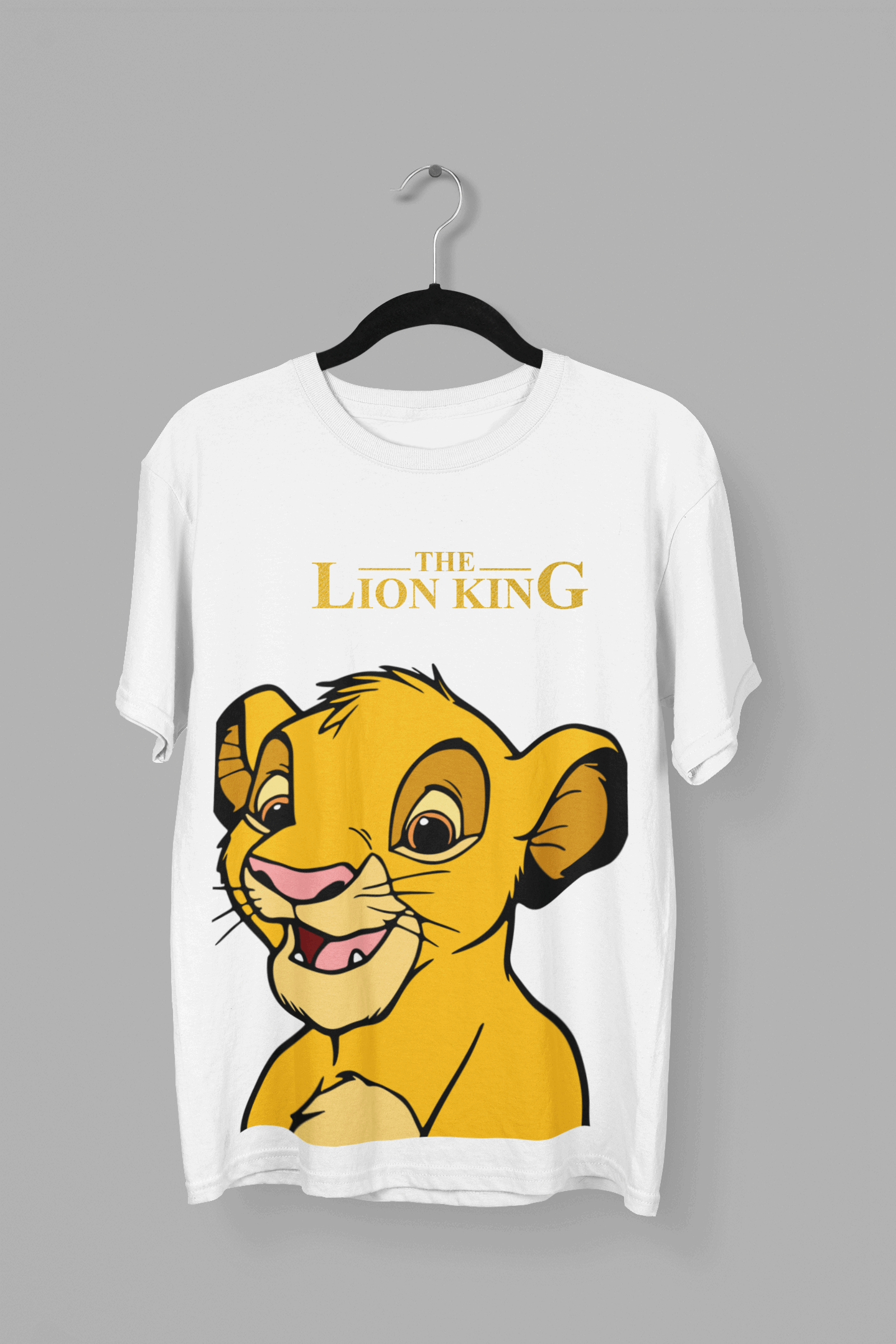 The Lion King: Women White Regular Fit Half Sleeved T-shirt - Giant Panda Store