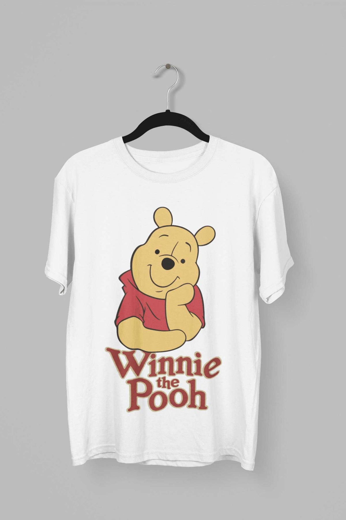 Winnie the Pooh: Women White Slim Fit Half Sleeved T-shirt - Giant Panda Store