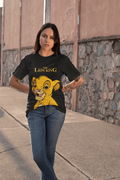 The Lion King: Women Black Regular Fit Half Sleeved T-shirt - Giant Panda Store