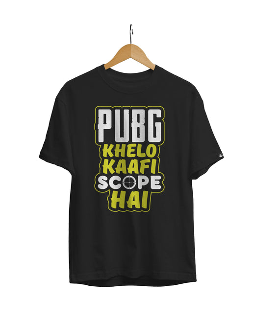 PubG Khelo Unisex Regular Fit T-Shirt