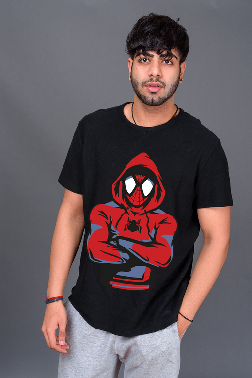 Spiderman: Men Regular Fit Half Sleeved T-shirt