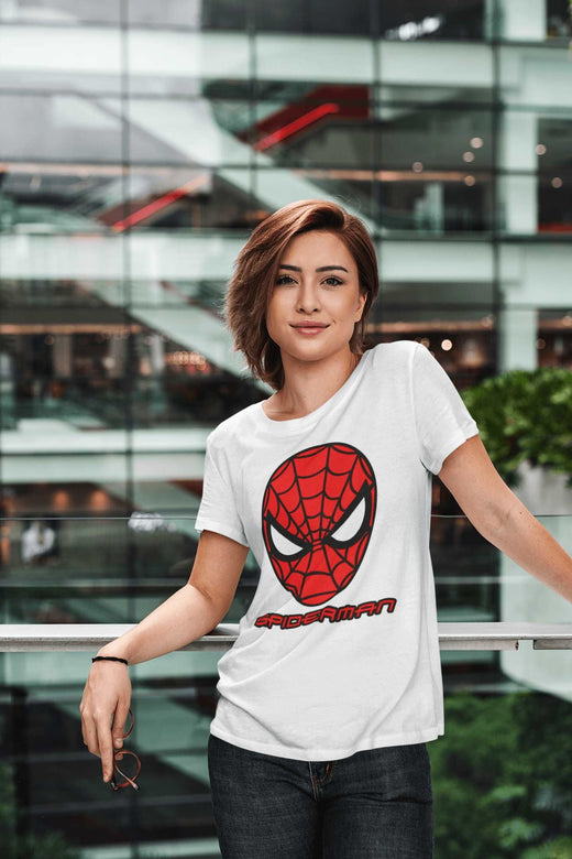 Spiderman: Women Regular Fit Half Sleeved T-shirt